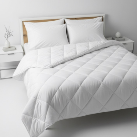 Бяла олекотена завивка