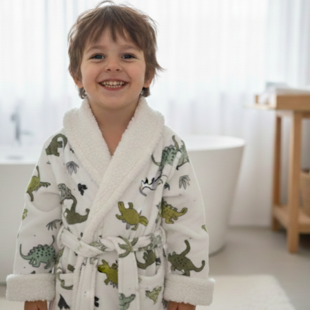 Детски халат Динозаври