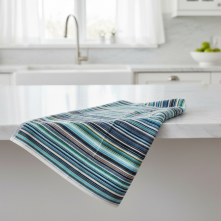 Хавлиена кърпа Райе Синя