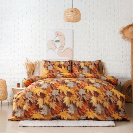 Спален комплект ранфорс  Есенни Листа 5Д