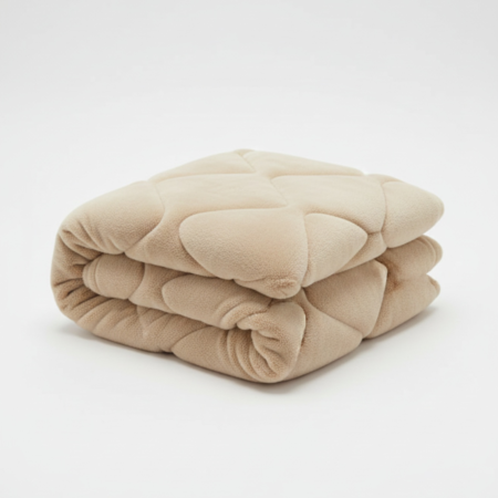 Олекотена завивка Шепър (плюшена) Светло Кафяв