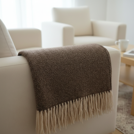 Одеяло с вълна - Тексас кафяво