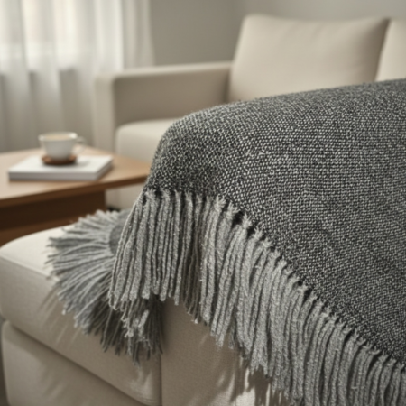 Одеяло с вълна - Тексас сиво