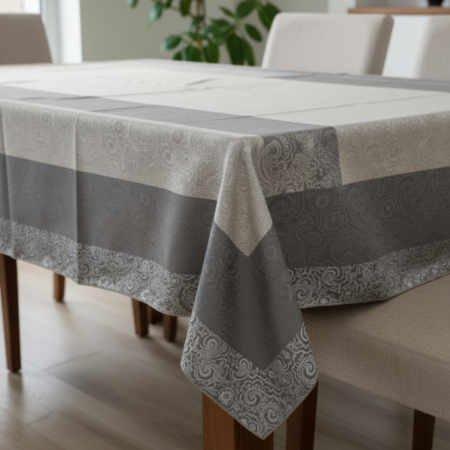 Покривка за маса - пано сиво