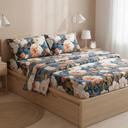 Памучен сатен Азур Лукс