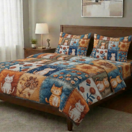 Спален комплект ранфорс - Котенца 5Д