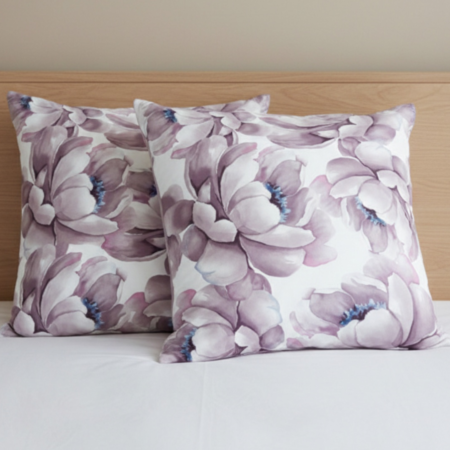 Калъфки за възглавници - Ранфорс Лилав Божур