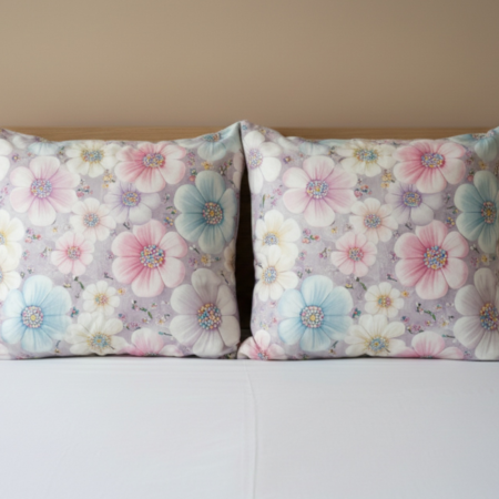 Калъфки за възглавници - Ранфорс Цветчета 5D